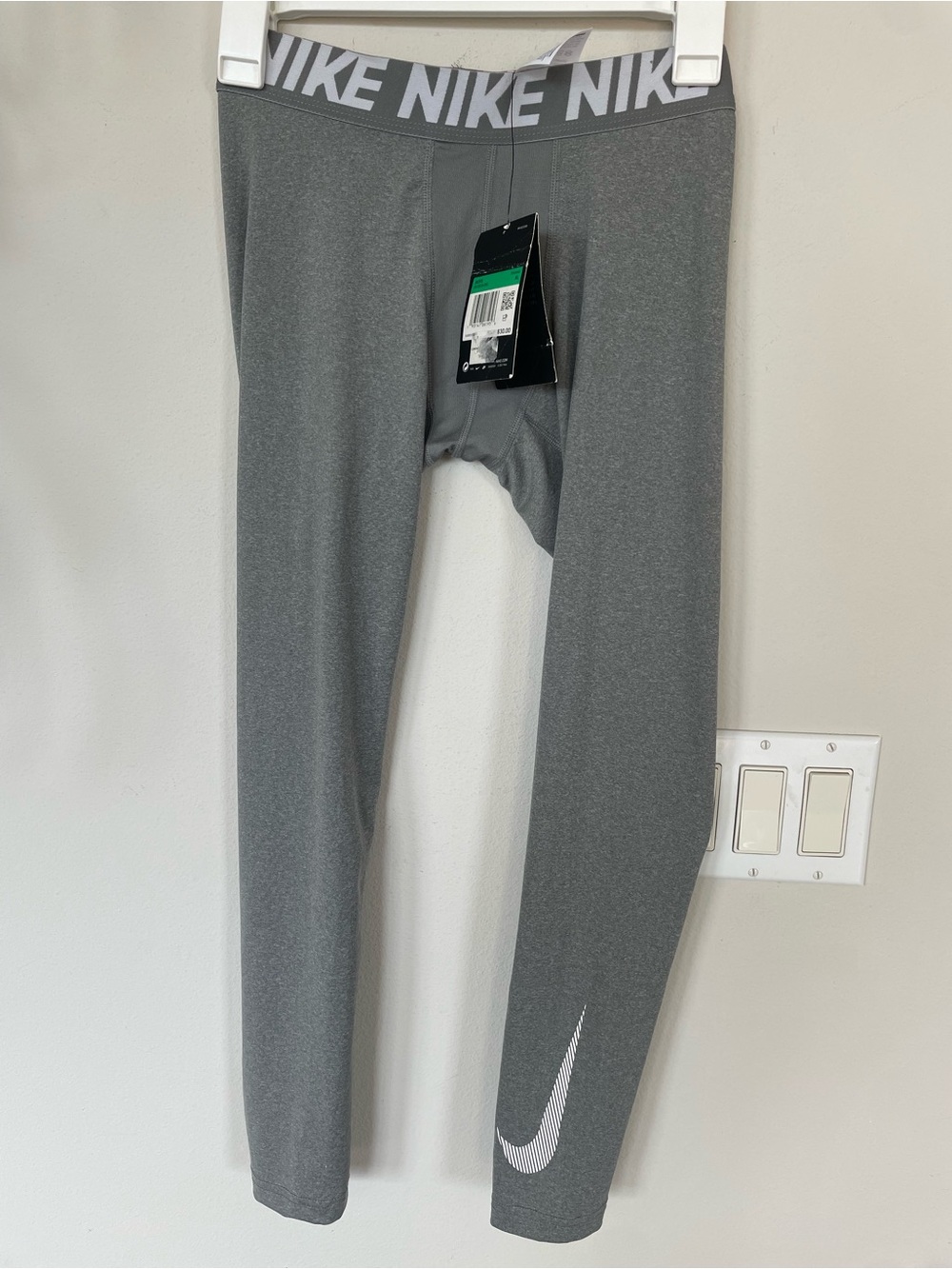 Nike Pants Boys Extra Large Gray Nike Pro Graphic Tights Dri-Fit Big Kids XL